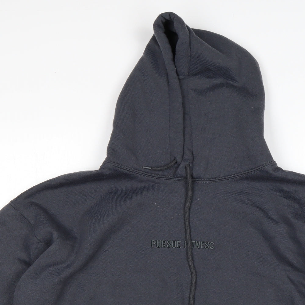 Pursue Fitness Womens Grey  Polyester Pullover Hoodie Size XS   - Cropped