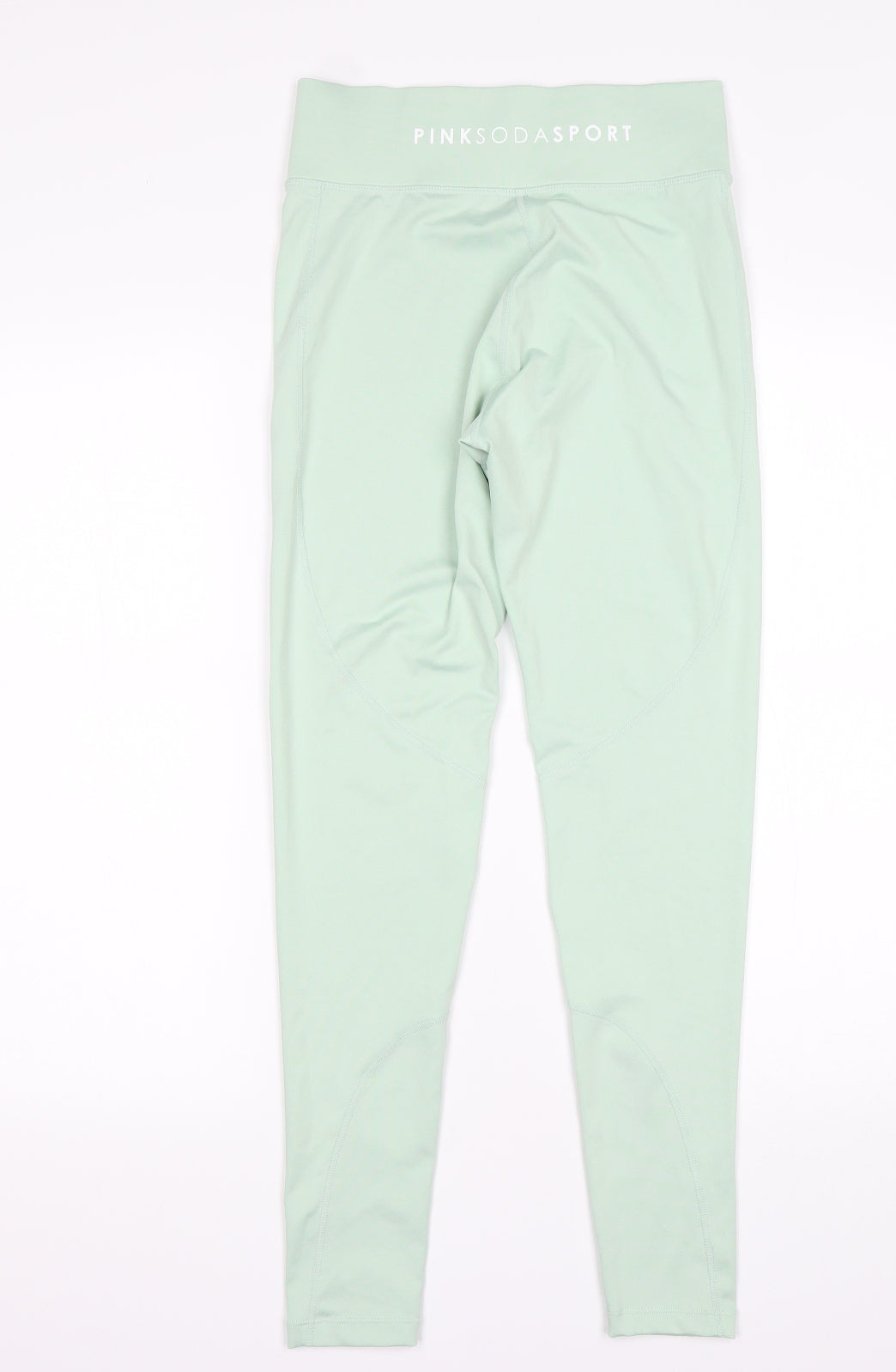 PinkSoda  Womens Green  Polyester Compression Leggings Size 8 L28 in Regular