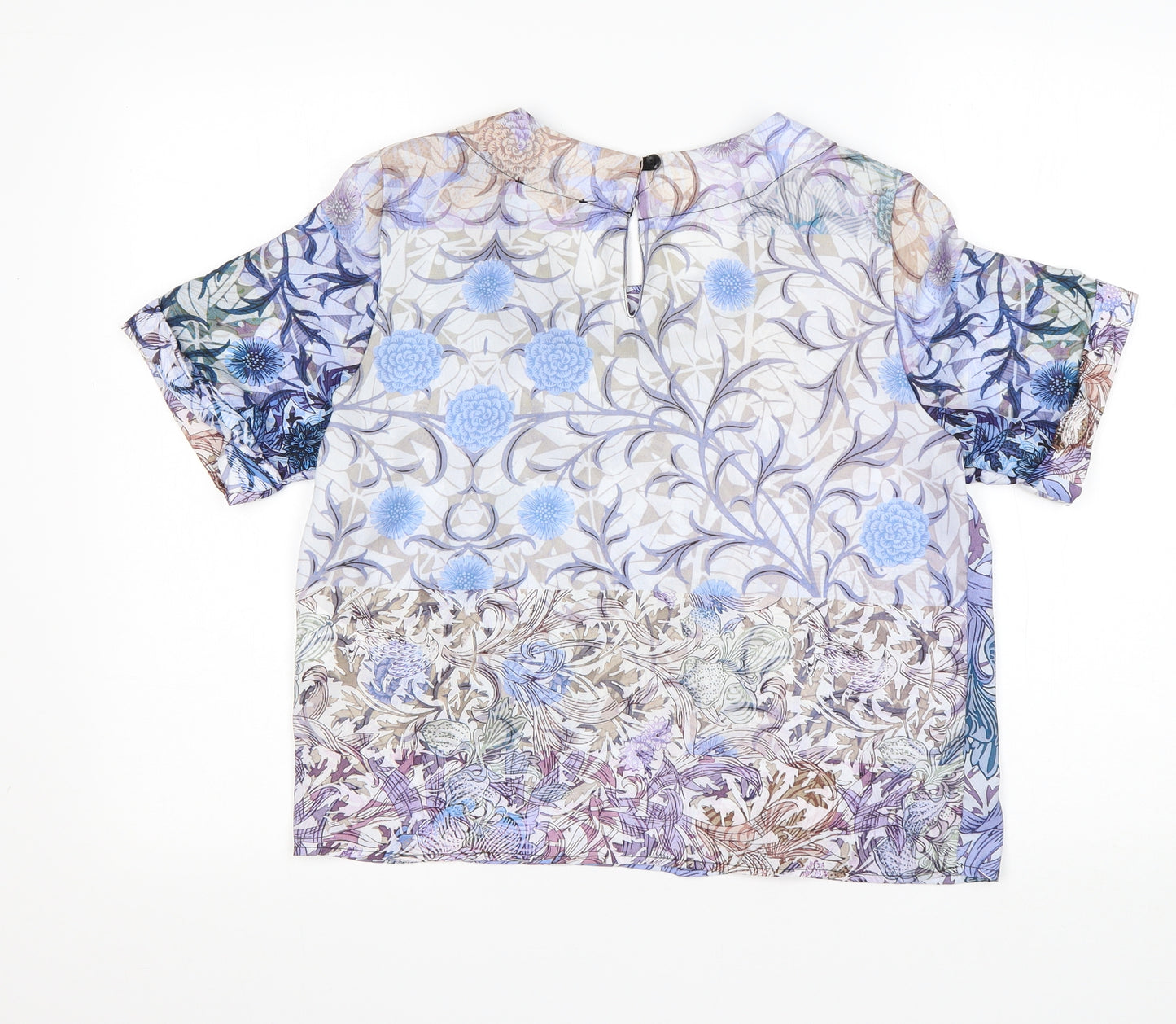 Silvian Heach Womens Multicoloured Floral Polyester Basic Blouse Size XS Round Neck