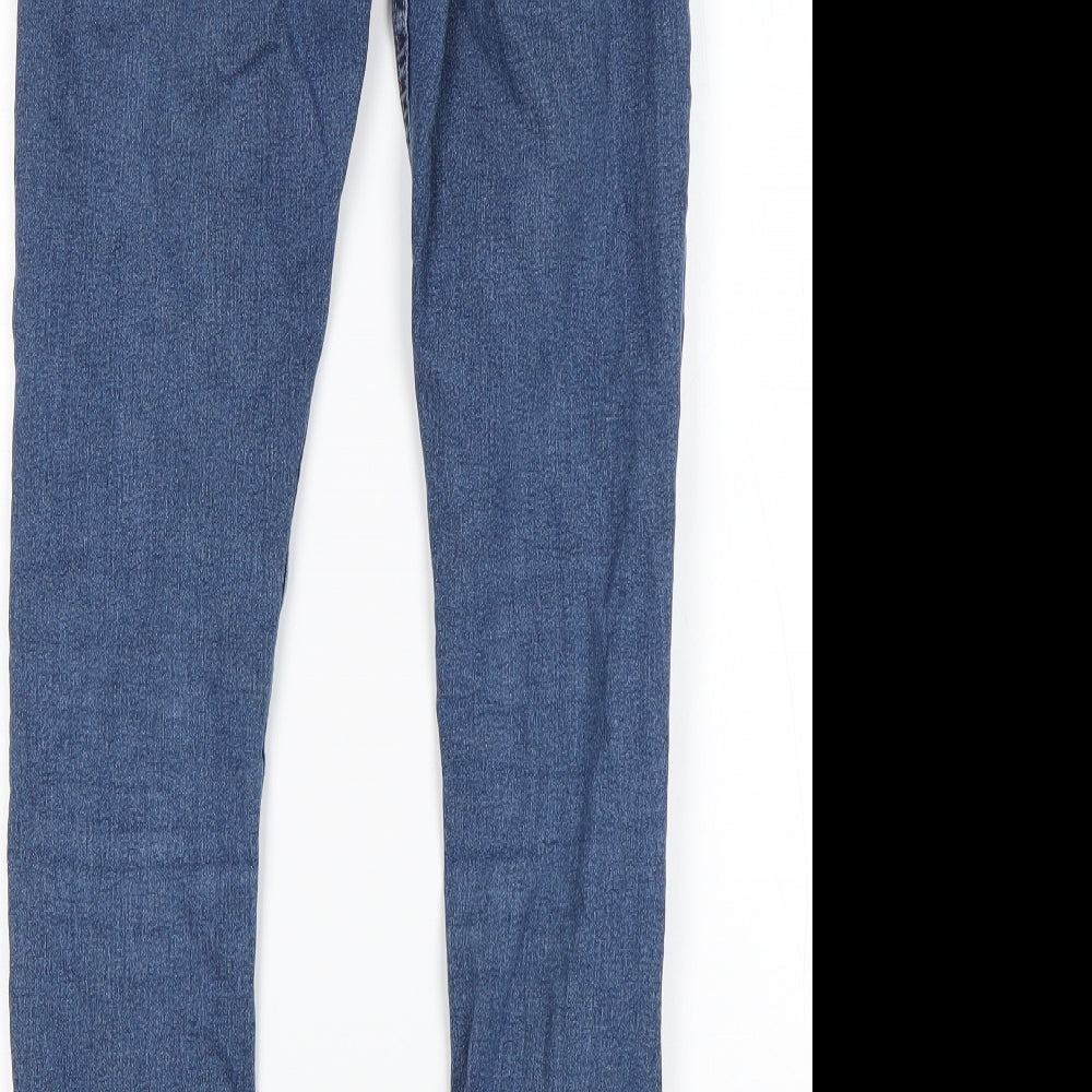 H&M Boys Blue  Cotton Skinny Jeans Size 13-14 Years  Regular
