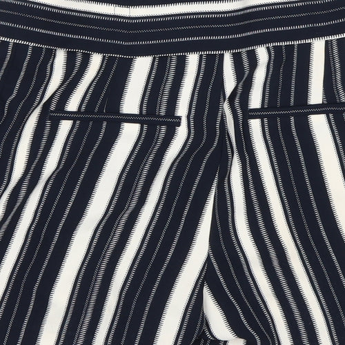 H&M Womens Multicoloured Striped Polyester Sailor Shorts Size 6 L4 in Regular
