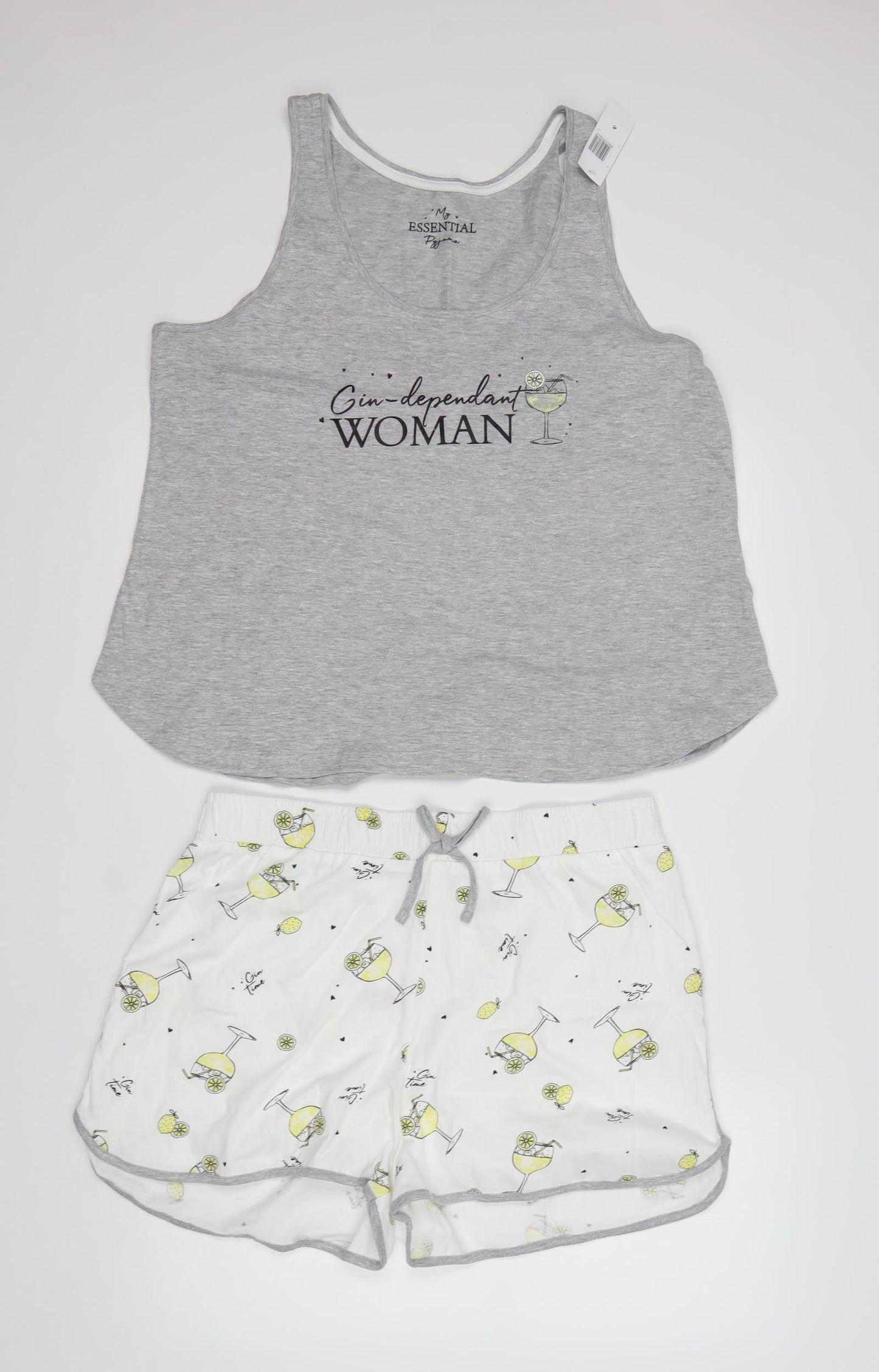 Peacocks Womens Multicoloured  Cotton  Pyjama Set Size 14