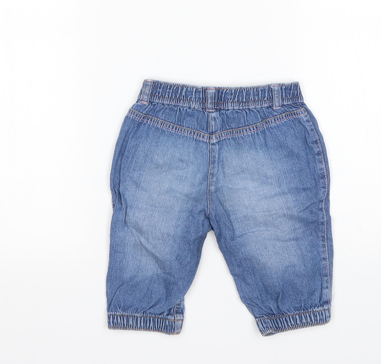 George Girls Blue  Cotton Jogger Jeans Size 18-24 Months