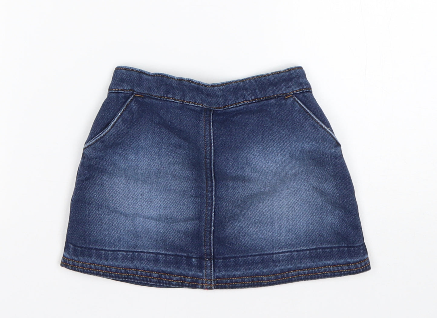 NEXT Girls Blue  Cotton A-Line Skirt Size 12-18 Months