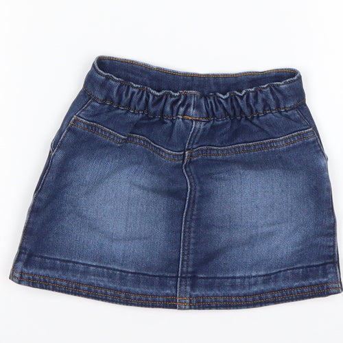 NEXT Girls Blue  Cotton A-Line Skirt Size 12-18 Months
