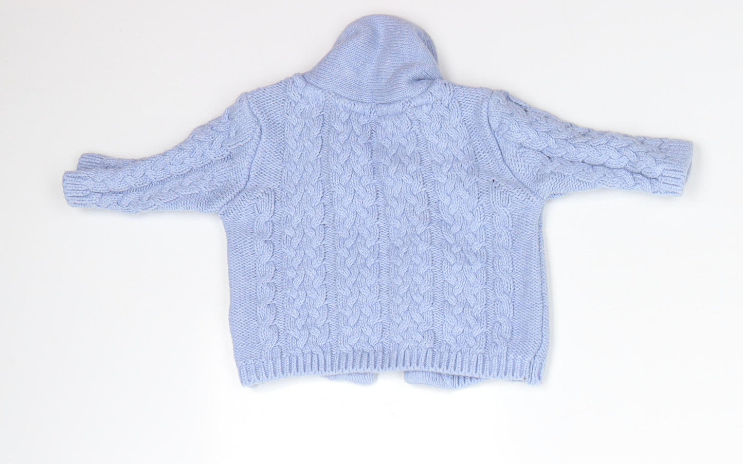 NEXT Baby Blue  Cotton Cardigan Jumper Size 0-3 Months