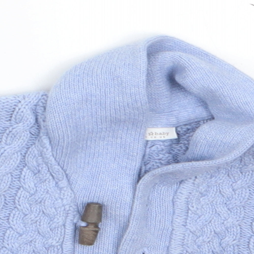 NEXT Baby Blue  Cotton Cardigan Jumper Size 0-3 Months