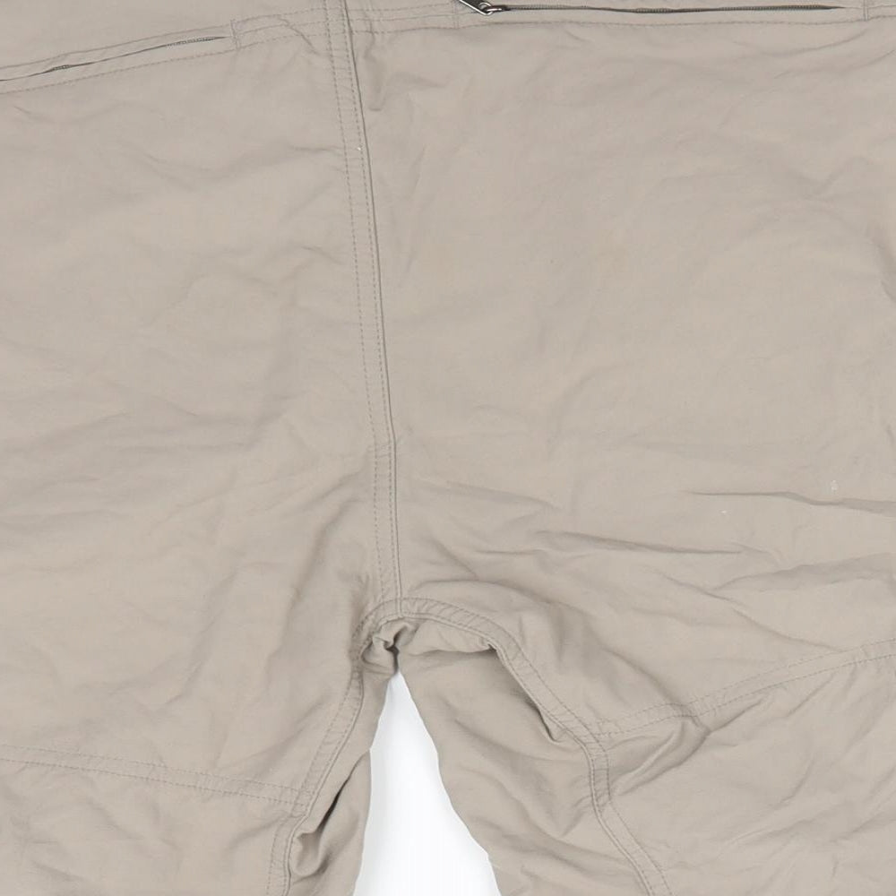 Columbia Mens Beige  Nylon Cargo Shorts Size S  Regular