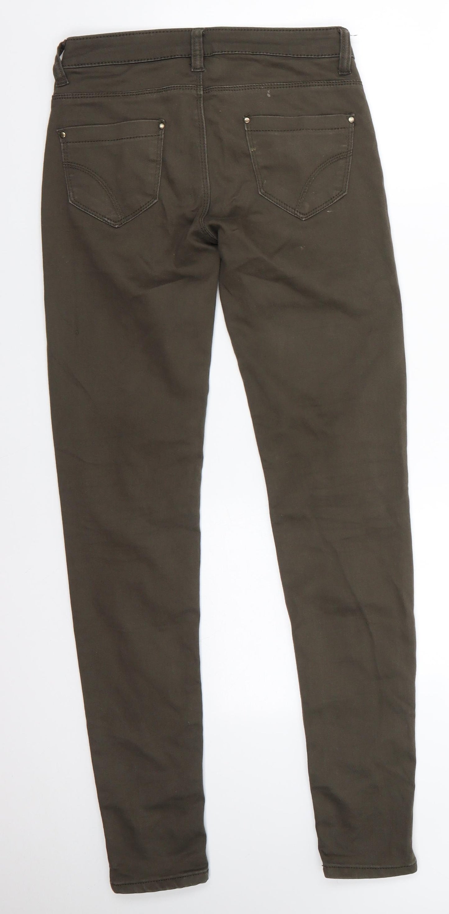 Primark Womens Green  Cotton Jegging Jeans Size 6 L30 in Regular