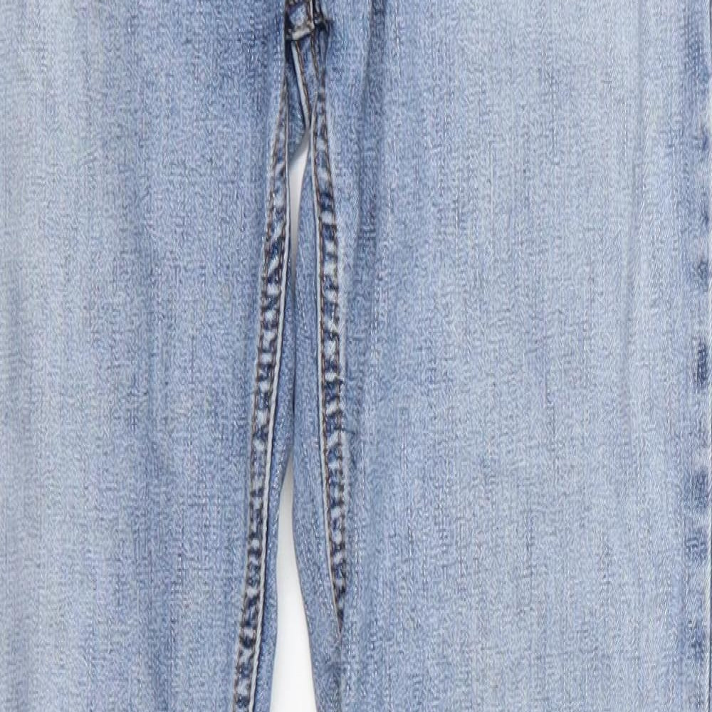 NEXT Womens Blue  Cotton Straight Jeans Size 8 L32 in Regular