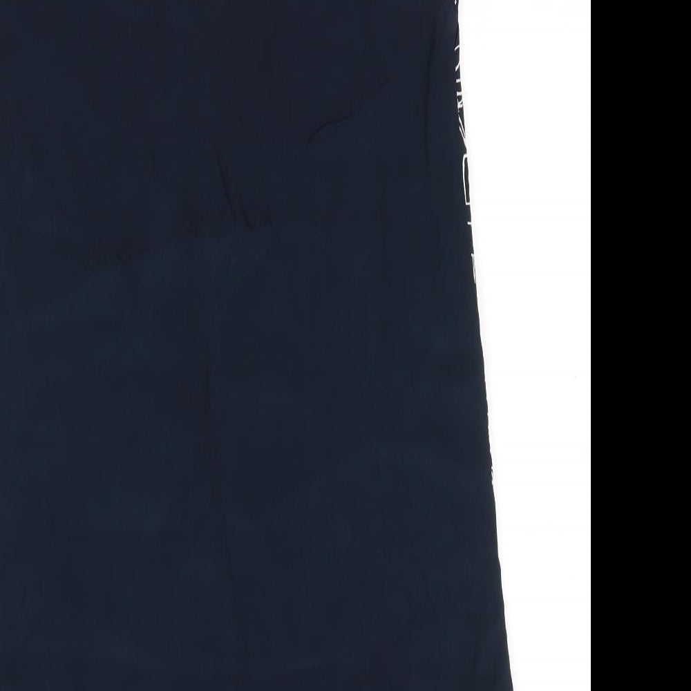 White Stuff Womens Blue  Viscose T-Shirt Dress  Size 8  Round Neck