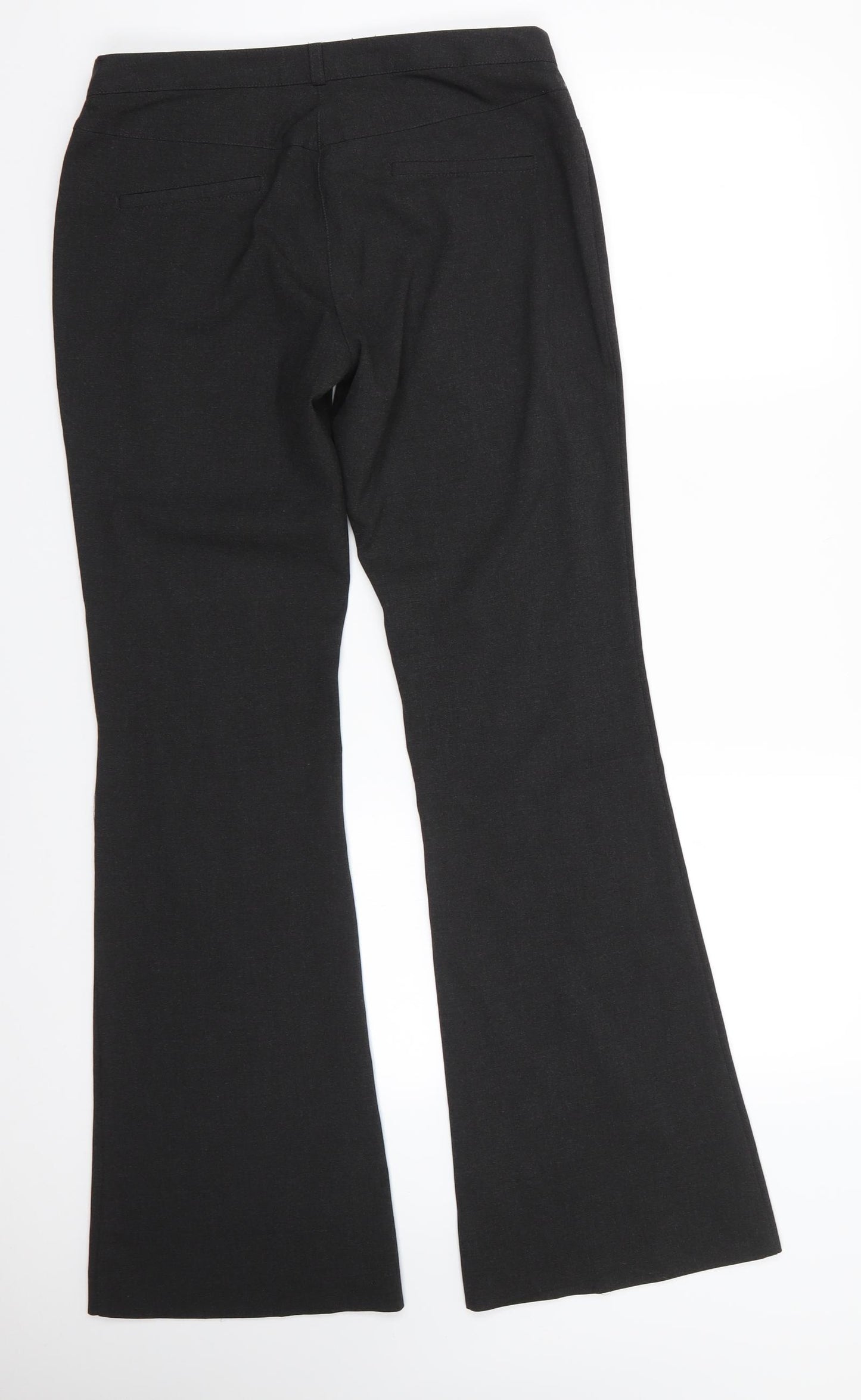 River Island Womens Grey  Polyester Dress Pants Trousers Size 10 L34 in Regular