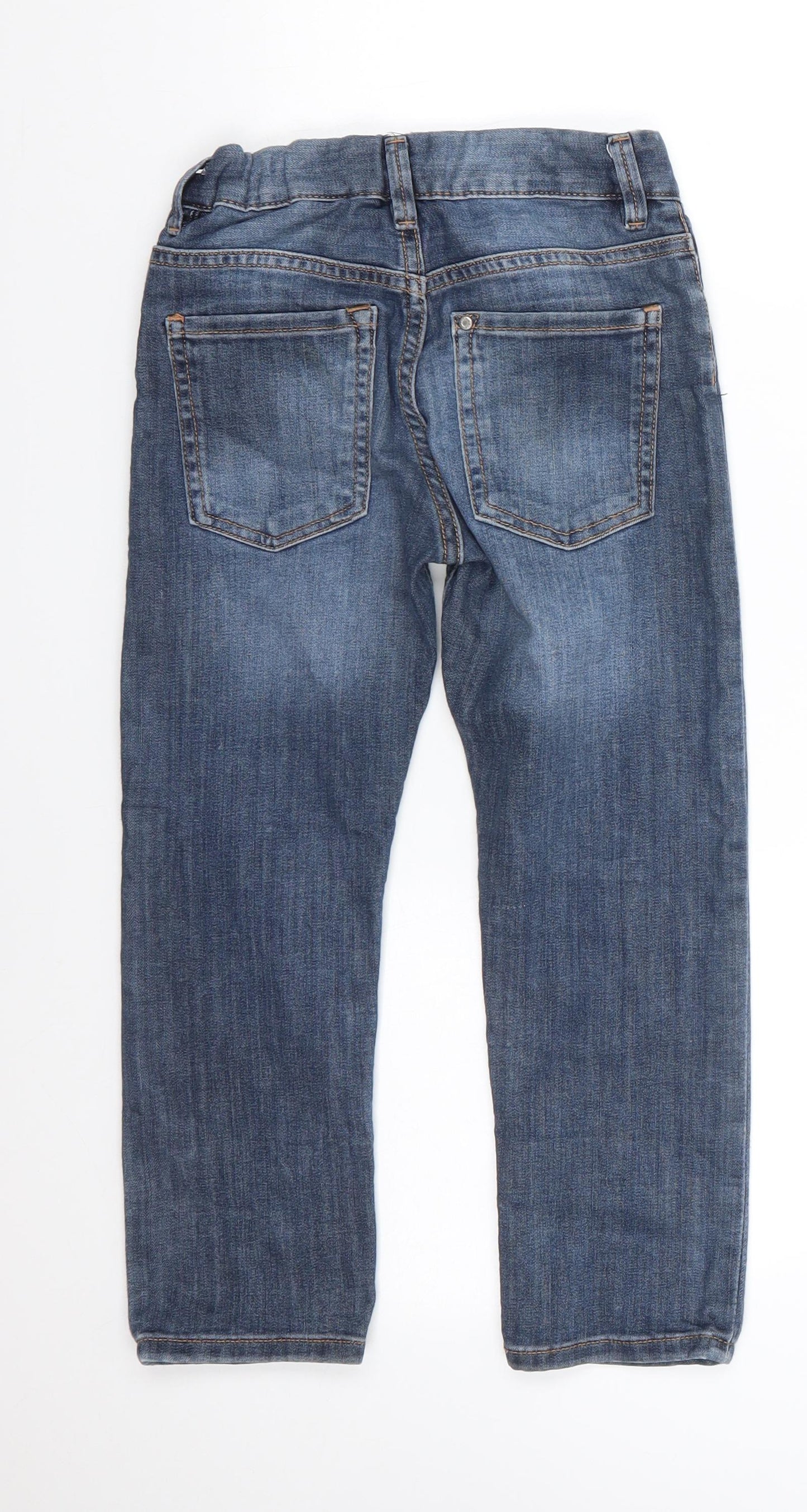 H&M Boys Blue  Cotton Straight Jeans Size 6 Years  Slim