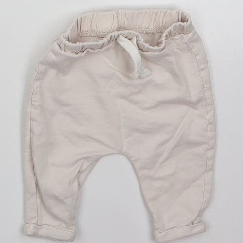TU Baby Grey  100% Cotton Jogger Trousers Size 0-3 Months