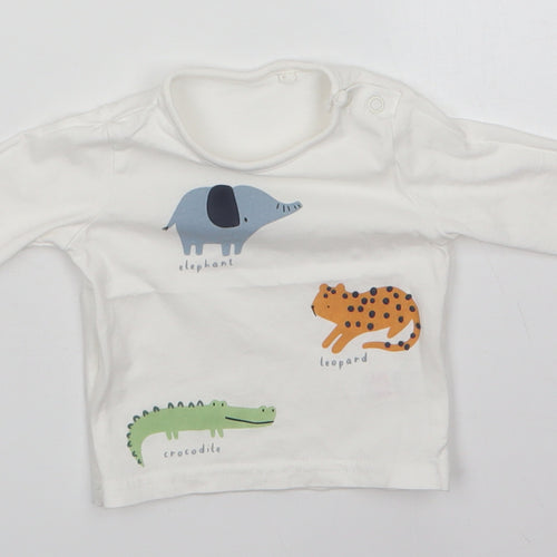 TU Baby Multicoloured  100% Cotton Basic Blouse Size 0-3 Months Round Neck