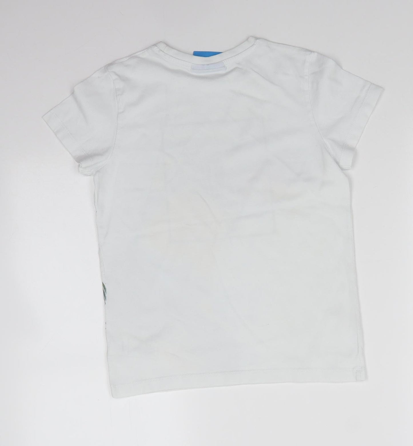NEXT Boys White  100% Cotton Basic T-Shirt Size 9 Years Round Neck  - Playstation