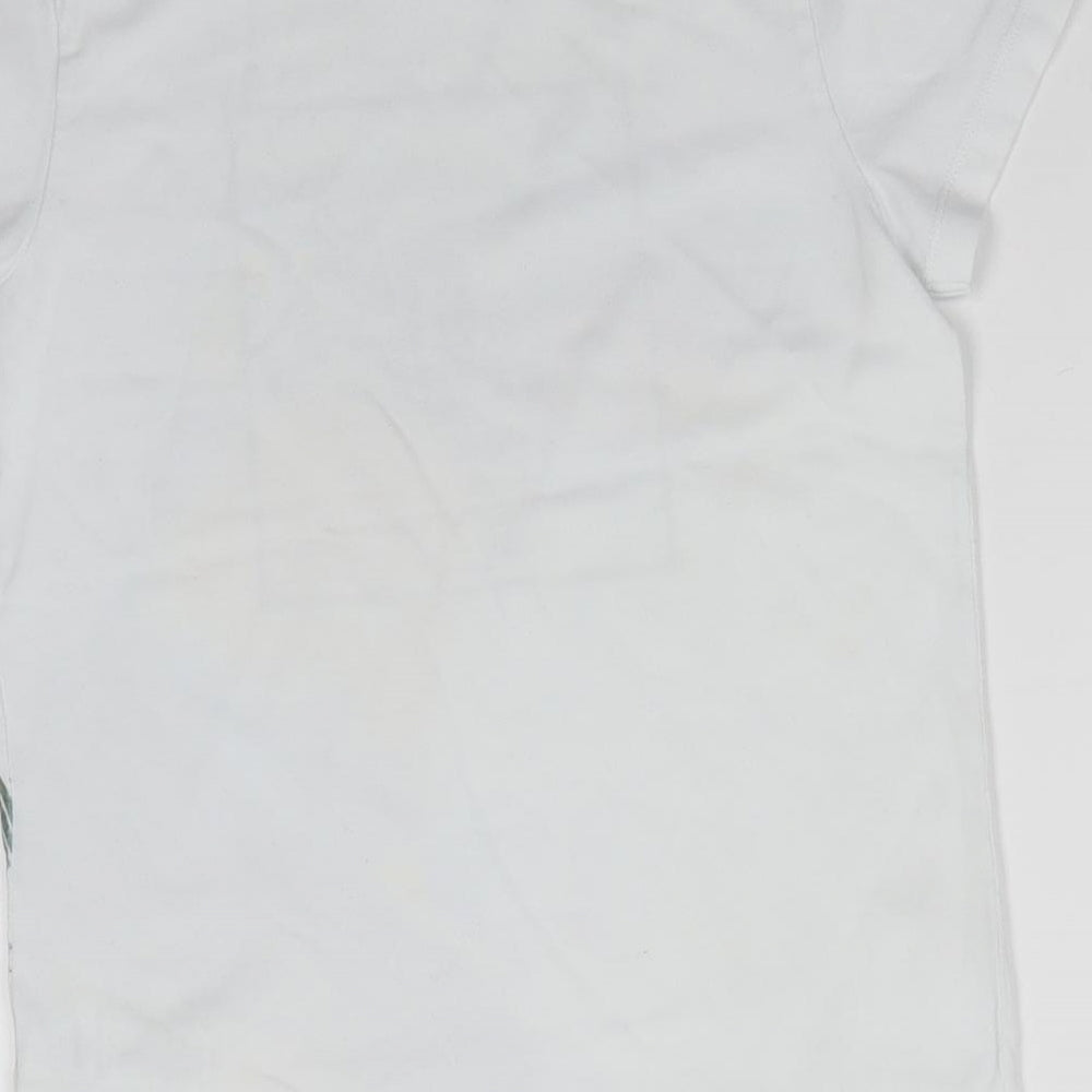 NEXT Boys White  100% Cotton Basic T-Shirt Size 9 Years Round Neck  - Playstation