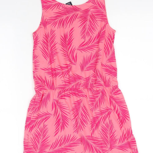 Gap Girls Pink  Cotton A-Line  Size M  Round Neck