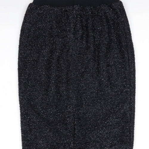 Topshop Womens Blue  Cotton Straight & Pencil Skirt Size 10