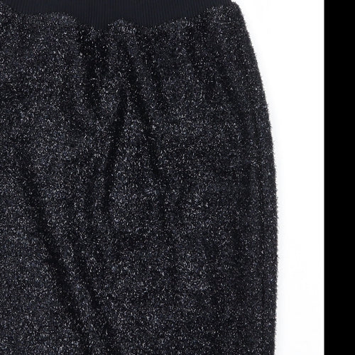 Topshop Womens Blue  Cotton Straight & Pencil Skirt Size 10