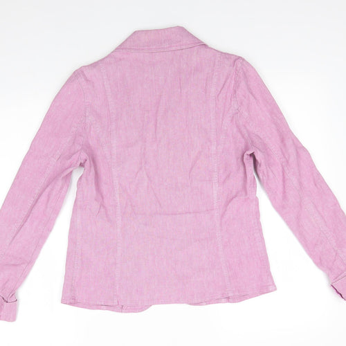 M&S Womens Pink   Jacket Blazer Size 12