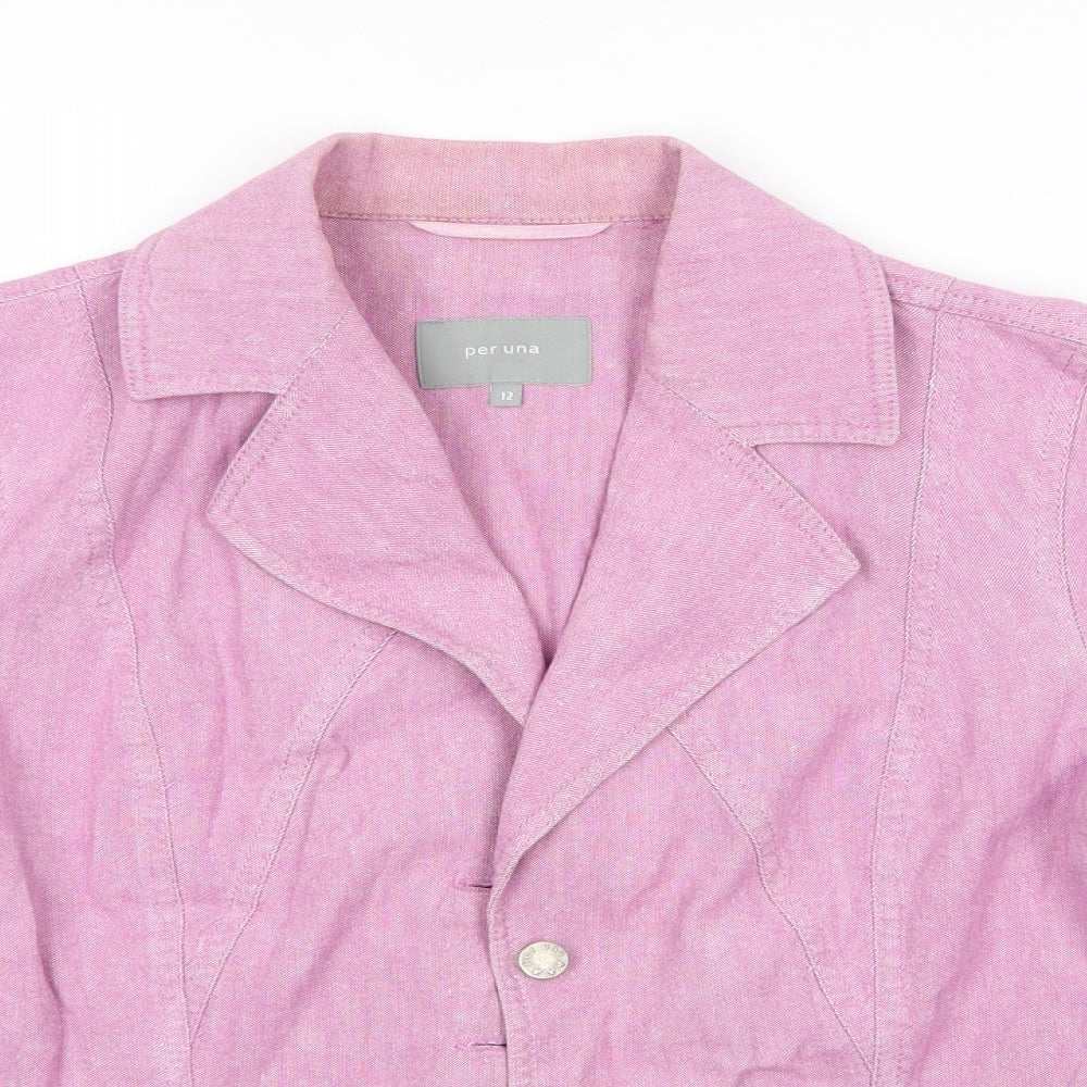 M&S Womens Pink   Jacket Blazer Size 12
