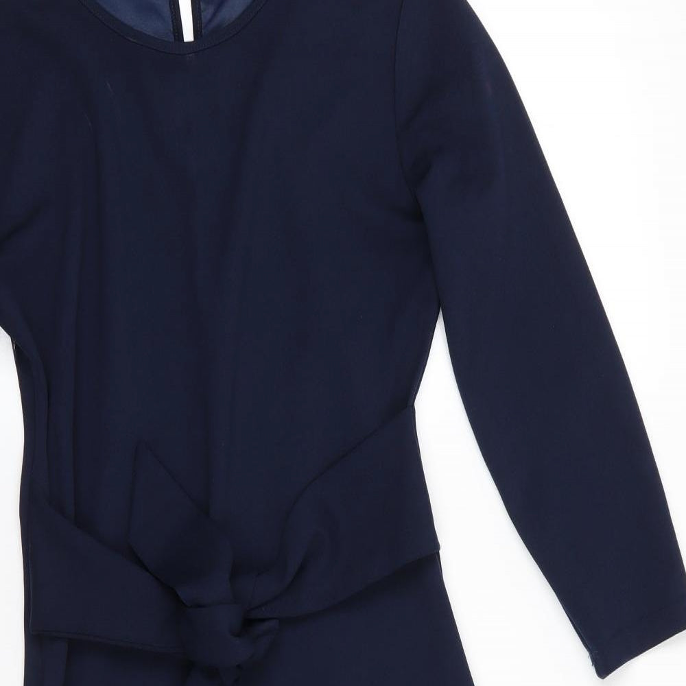 SheIn Womens Blue  Polyester Pencil Dress  Size S  Round Neck