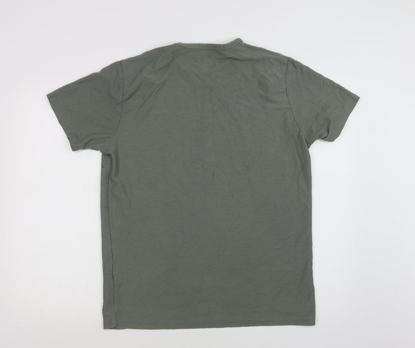 Primark Mens Green  Cotton  T-Shirt Size L Crew Neck