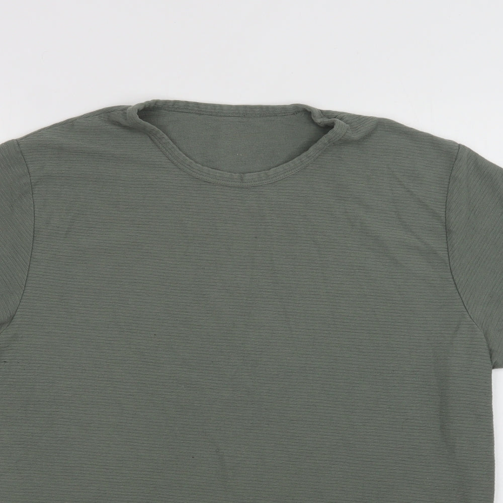 Primark Mens Green  Cotton  T-Shirt Size L Crew Neck