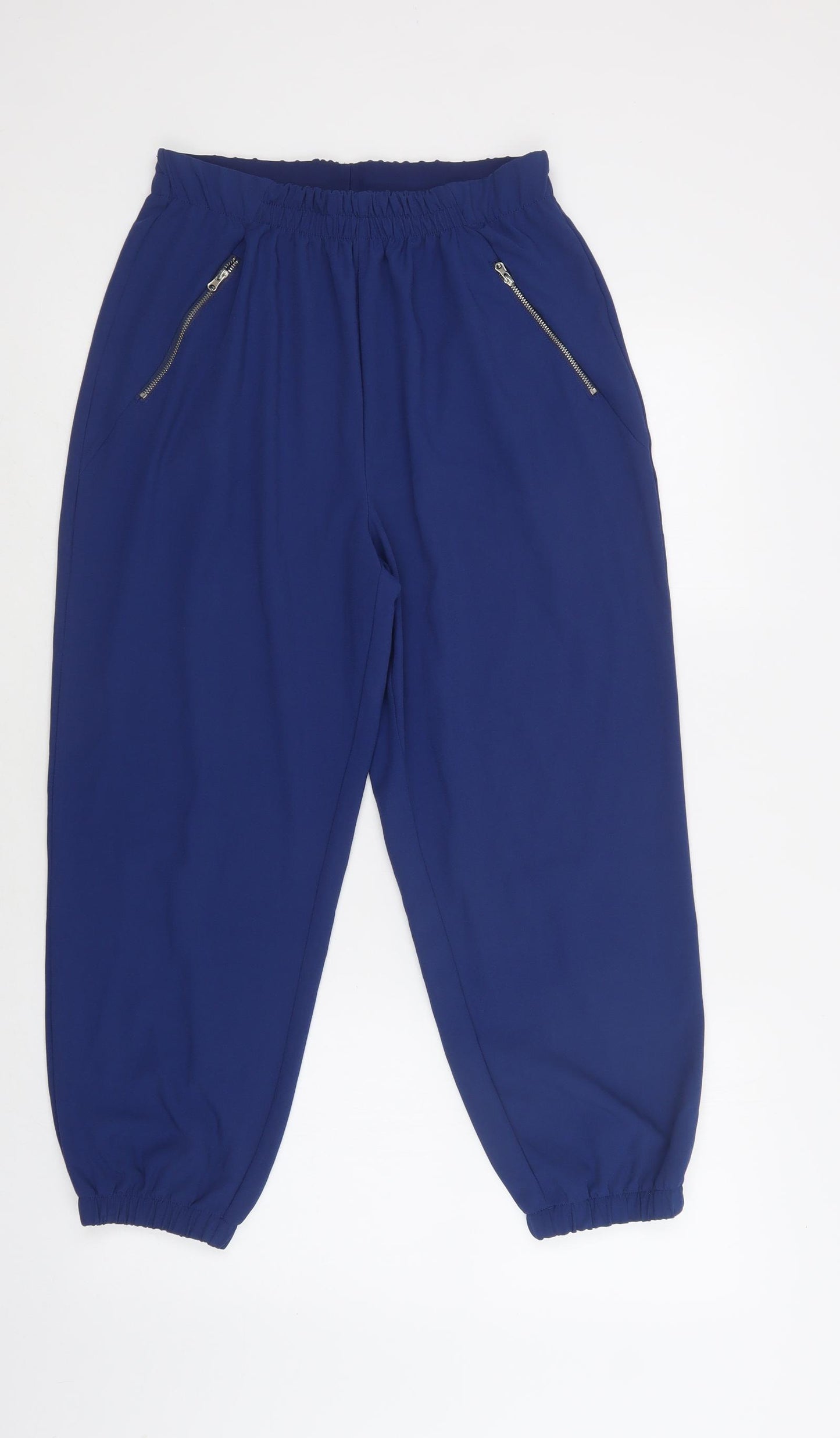 Attitudes by Renee Womens Blue  Polyester Harem Trousers Size XS L26 in Regular