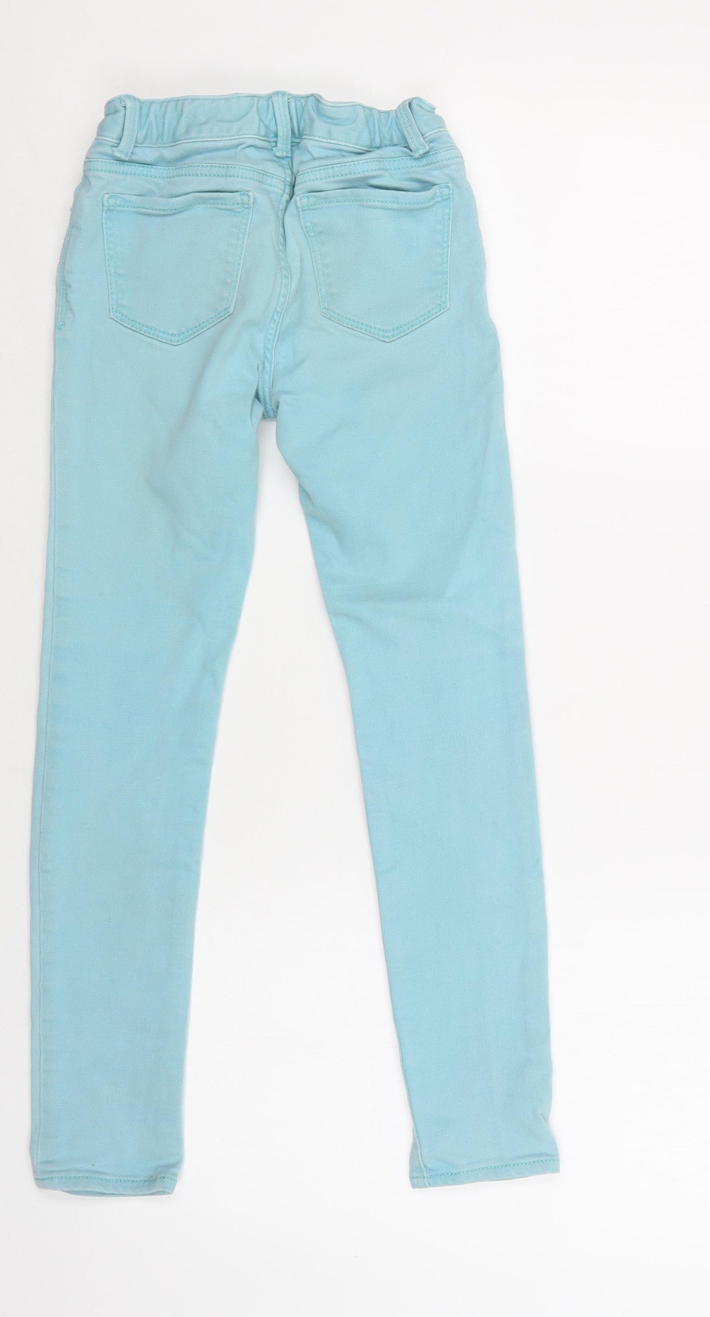 Gap Girls Blue  Cotton Skinny Jeans Size 8 Years  Regular Button