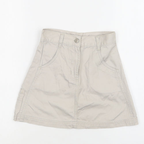 E.A Outerwear For Kids Girls Beige  Cotton Cargo Skirt Size 6-7 Years  Regular Buckle
