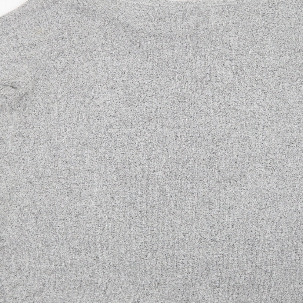 NEXT Womens Grey Crew Neck  Viscose Pullover Jumper Size 14