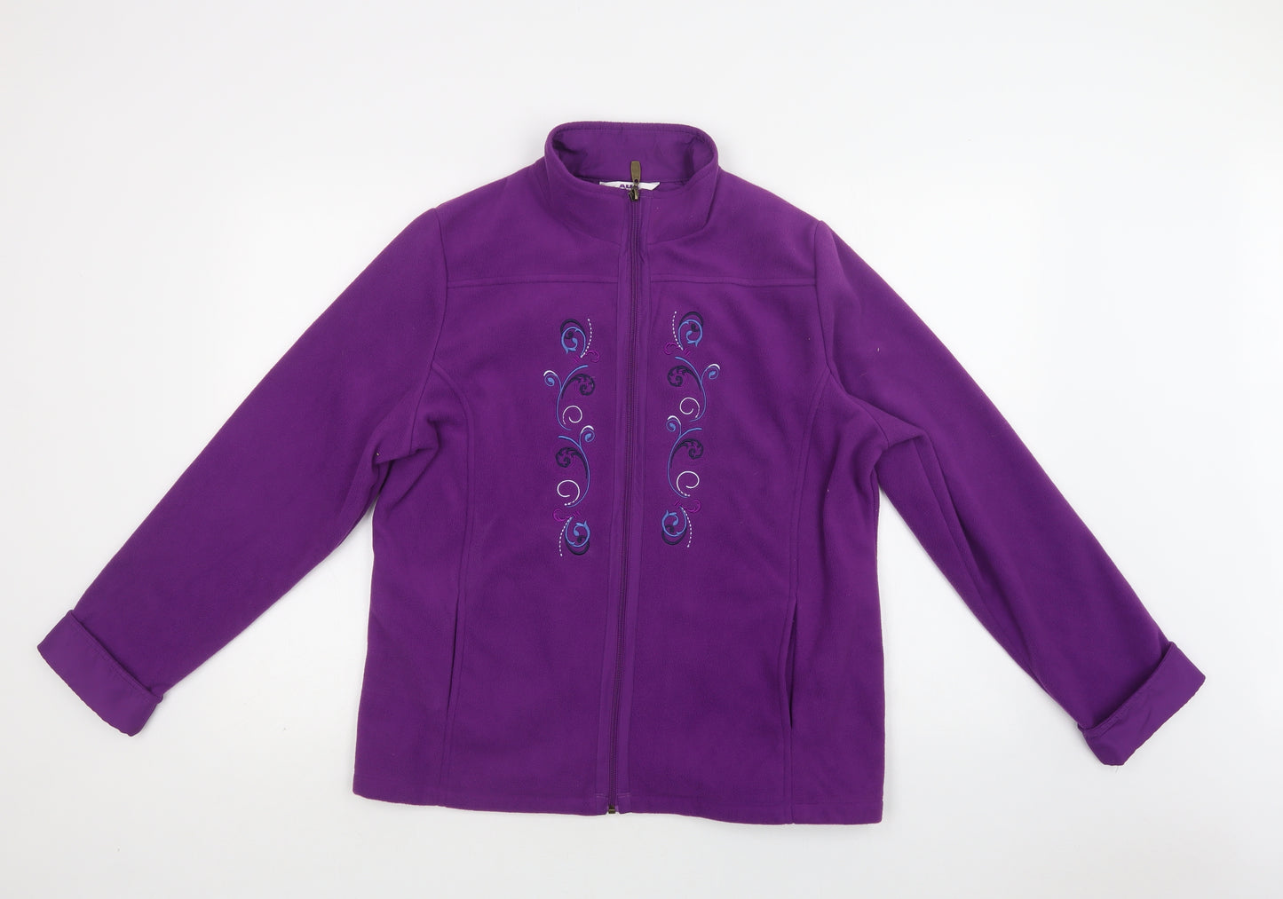 Alia Womens Purple   Windbreaker Jacket Size M  Zip