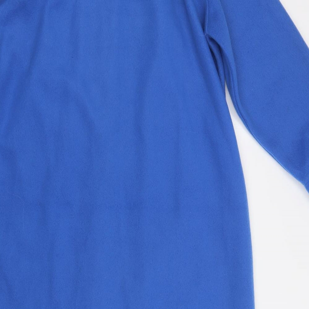 Linge de Maison Womens Blue  Polyester Kaftan Robe Size 16  Button