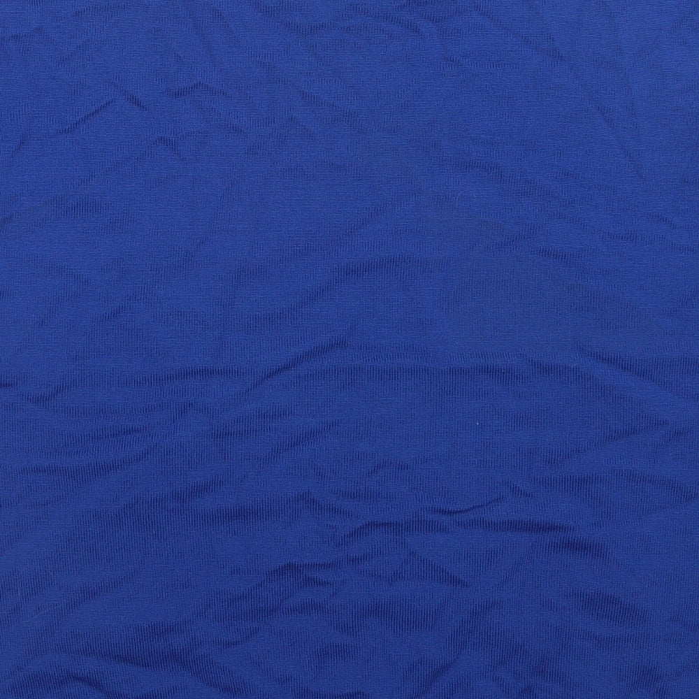 Peter Hahn Womens Blue Crew Neck  Wool Pullover Jumper Size 22