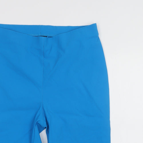 Roman Womens Blue  Viscose Chino Shorts Size 18 L15 in Regular