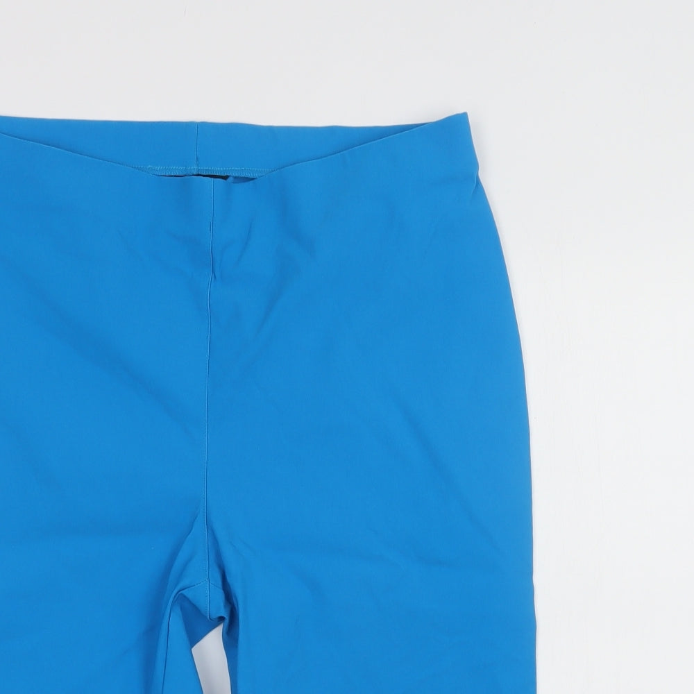 Roman Womens Blue  Viscose Chino Shorts Size 18 L15 in Regular