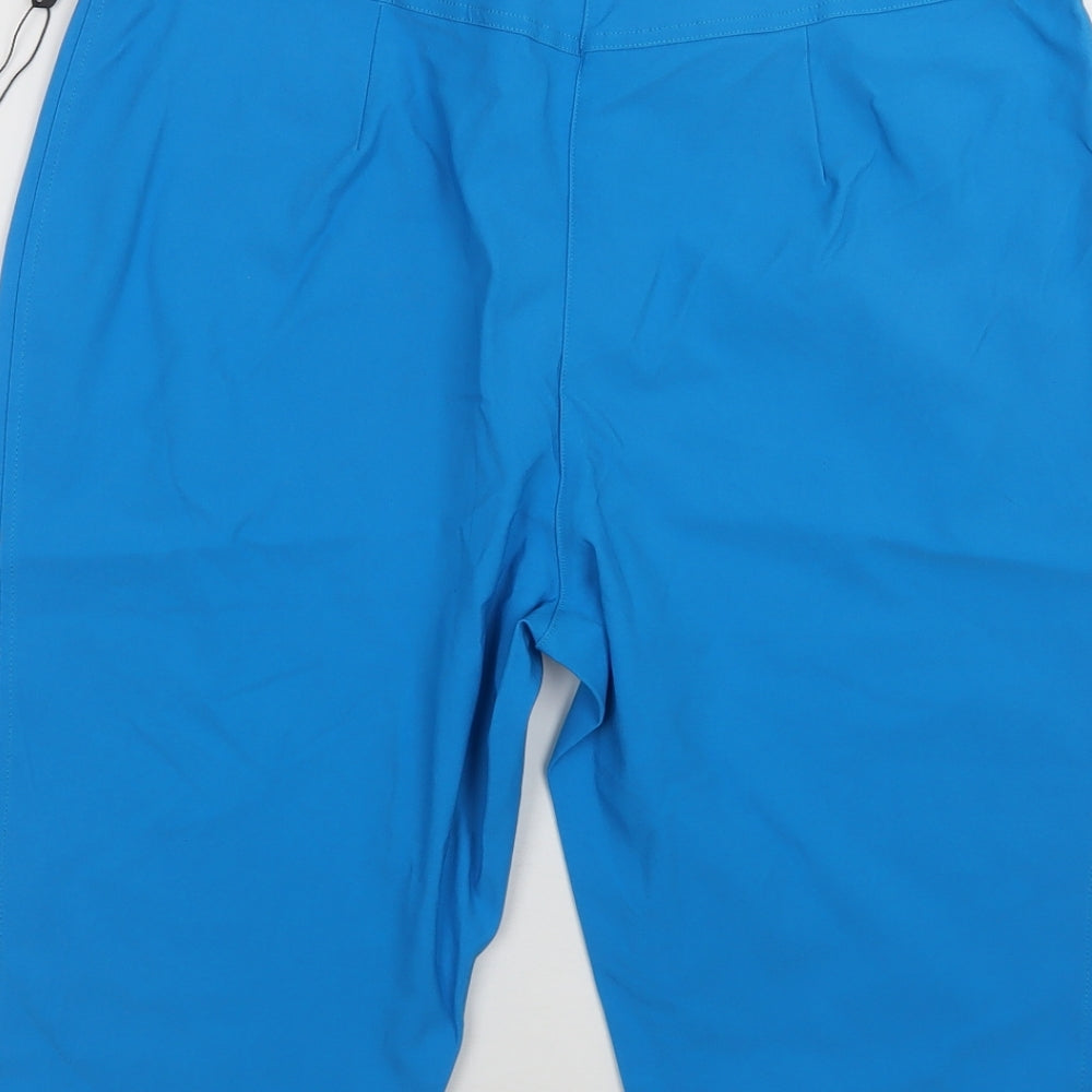 Roman Womens Blue  Viscose Chino Shorts Size 18 L15 in Regular
