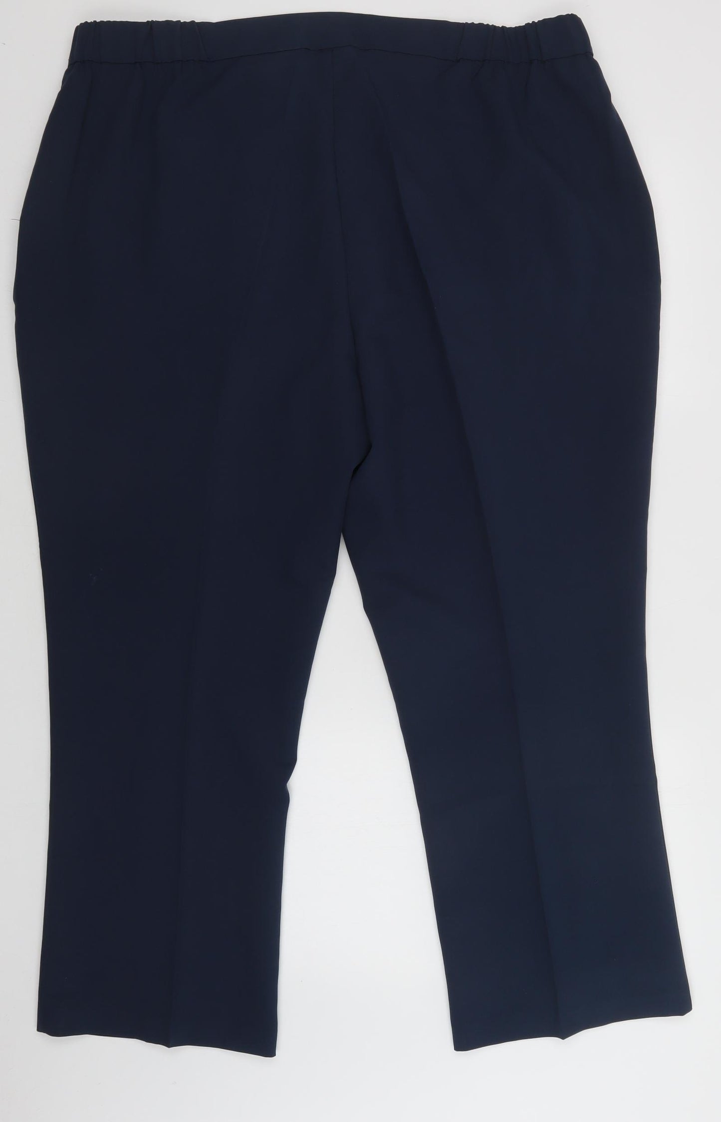 Damart Womens Blue  Polyester Dress Pants Trousers Size 26 L27 in Regular Button