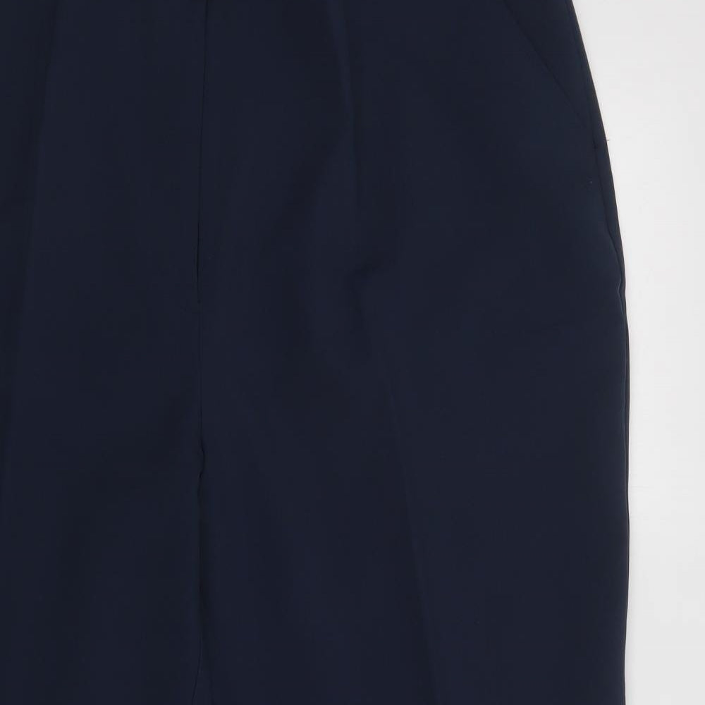 Damart Womens Blue  Polyester Dress Pants Trousers Size 26 L27 in Regular Button
