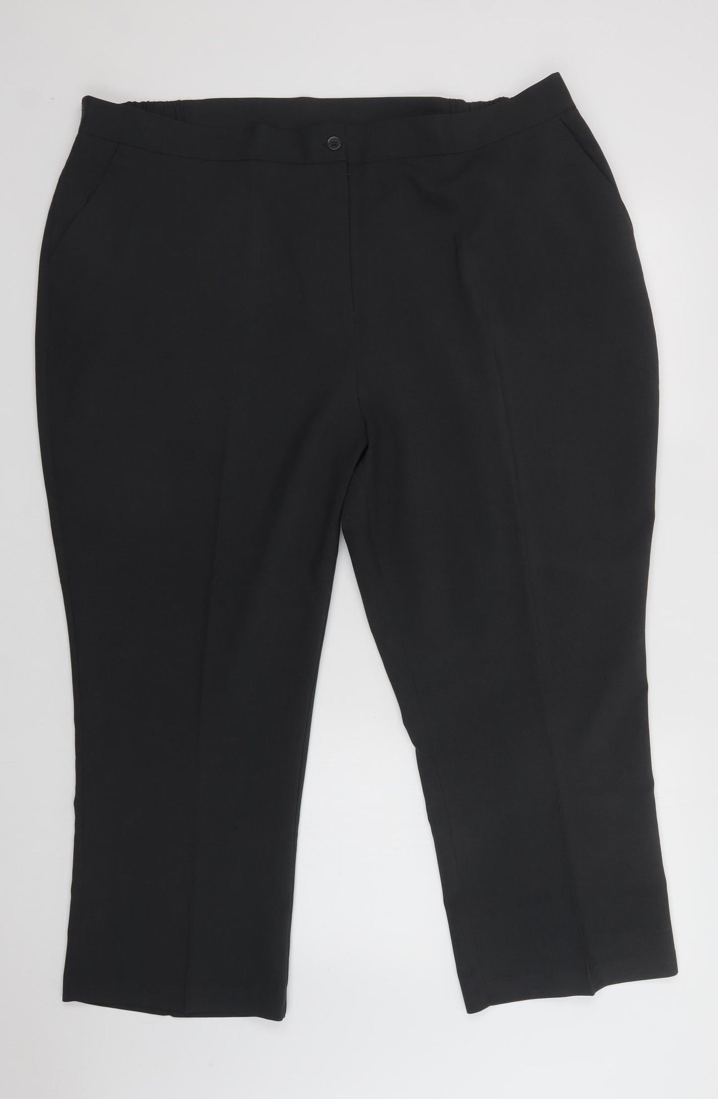 Damart Womens Grey  Polyester Dress Pants Trousers Size 26 L25 in Regular Button