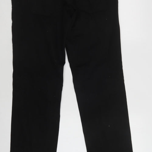 NEXT Mens Black  Cotton Straight Jeans Size 32 L32 in Regular Button