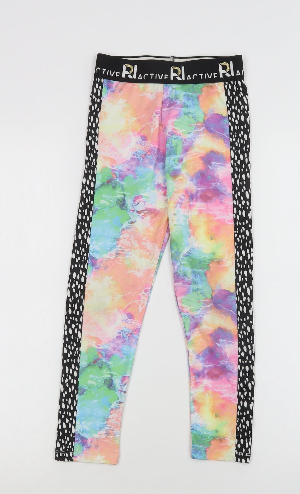River Island Girls Multicoloured Batik Polyester Jegging Trousers Size 7-8 Years  Regular  - Leggings