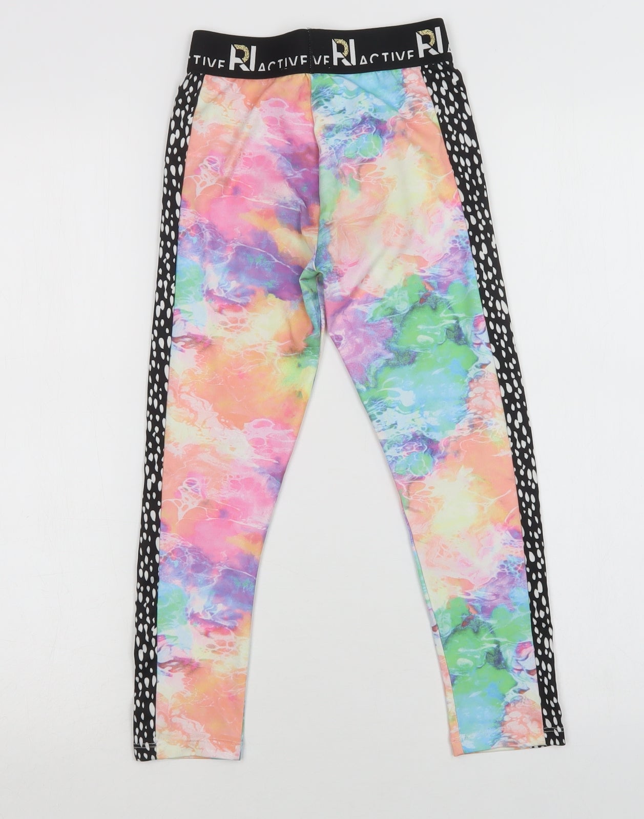 River Island Girls Multicoloured Batik Polyester Jegging Trousers Size 7-8 Years  Regular  - Leggings