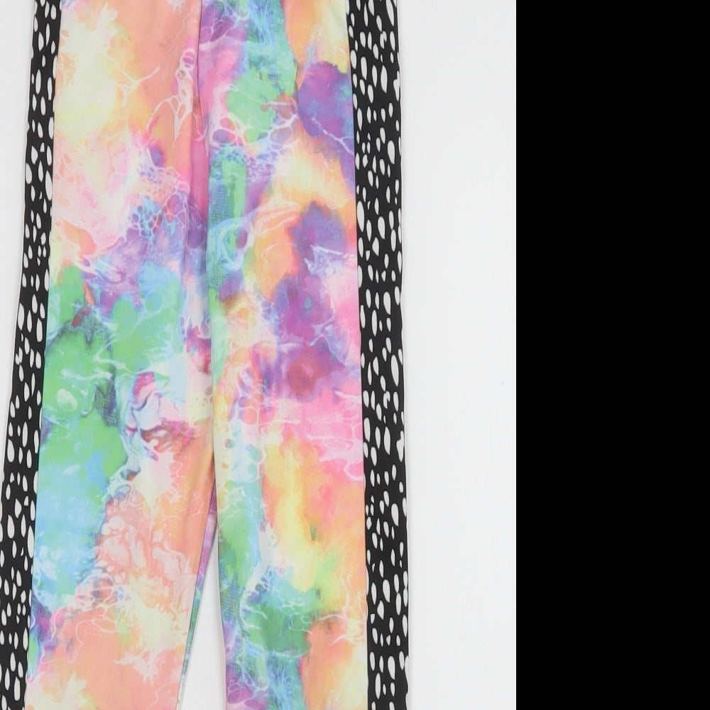 River Island Girls Multicoloured Batik Polyester Jegging Trousers Size 7-8 Years  Regular  - Leggings