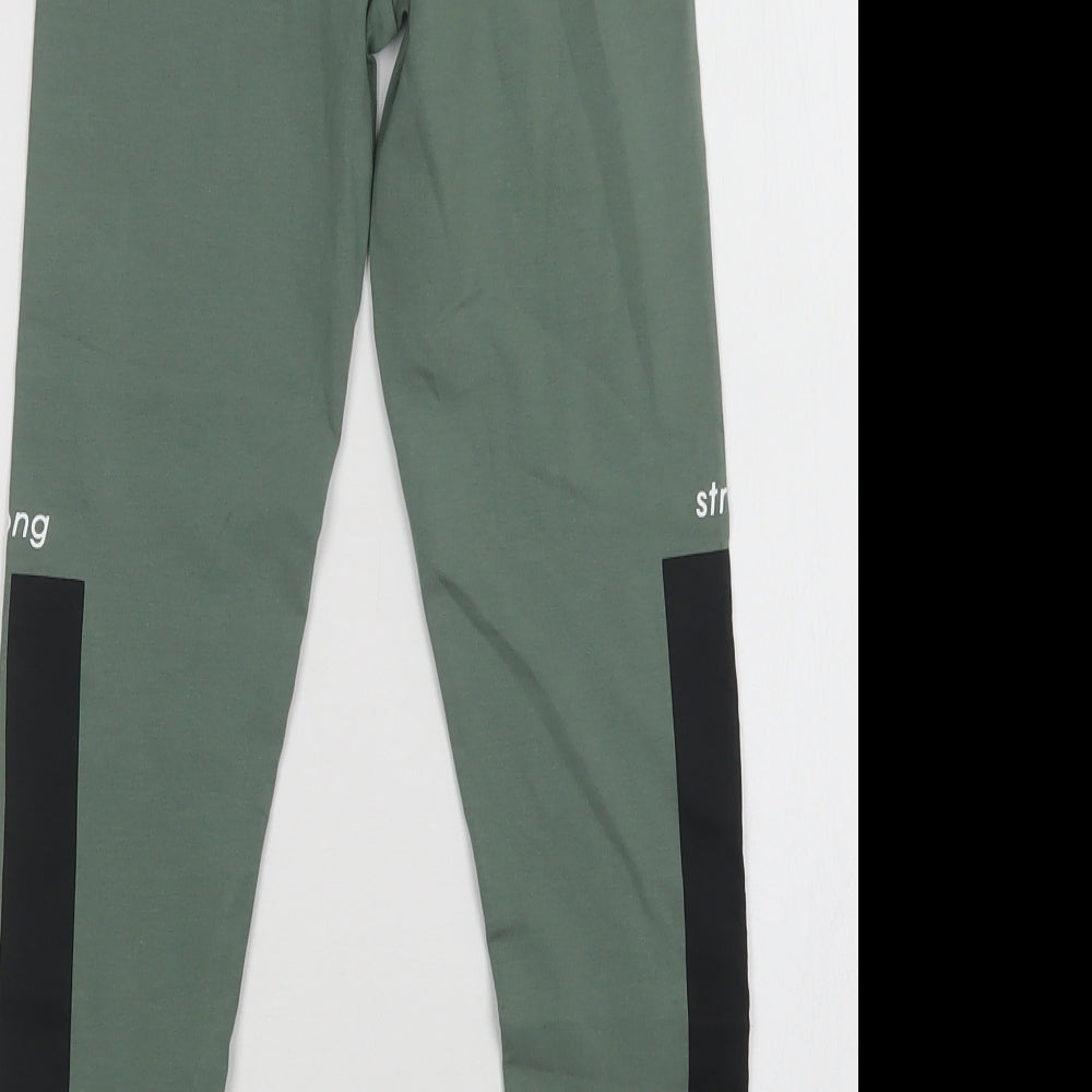 George Girls Green Camouflage Cotton Jegging Trousers Size 10-11 Years  Regular  - Leggings