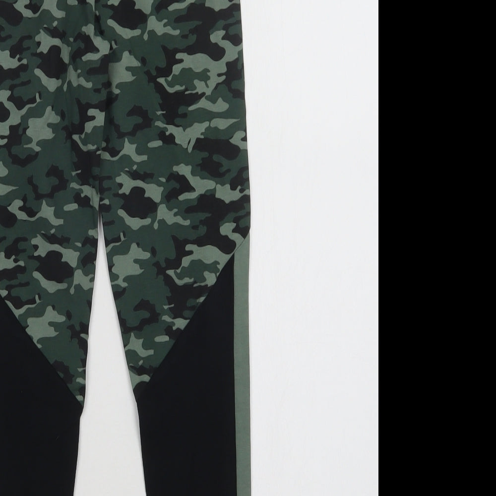 George Girls Green Camouflage Cotton Jegging Trousers Size 10-11 Years  Regular  - Leggings