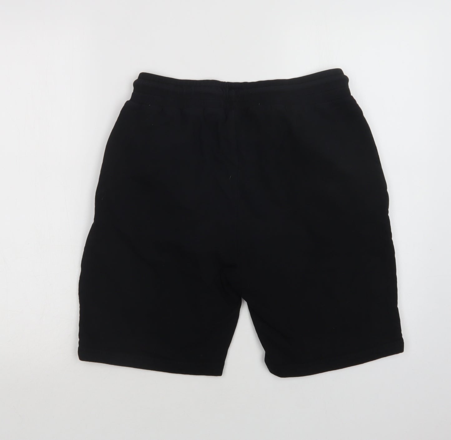 Closure London Mens Black  Cotton Sweat Shorts Size L L9 in Regular Drawstring