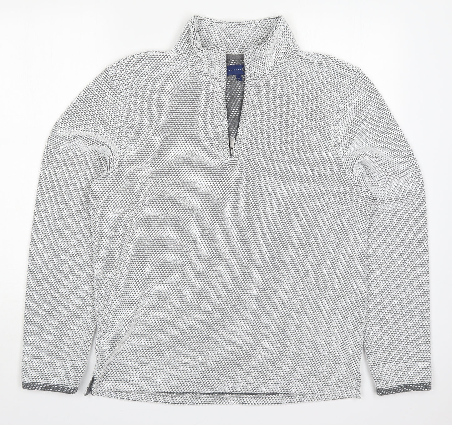 Lincoln Mens Grey  Polyester Pullover Sweatshirt Size M